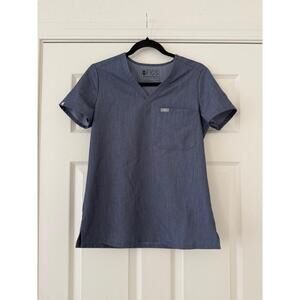 FIGS Gray Catarina Scrub Top XS